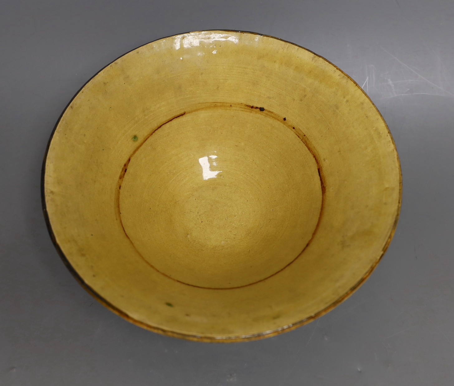A large Chinese Jizhou type black bowl, 24.5cms diameter